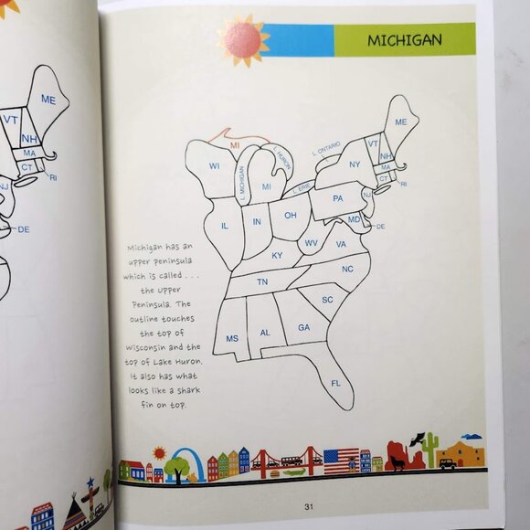 Draw the World USA Paperback Book Drawing Geography Map Social Studies Art ArtK1 - Picture 8 of 16